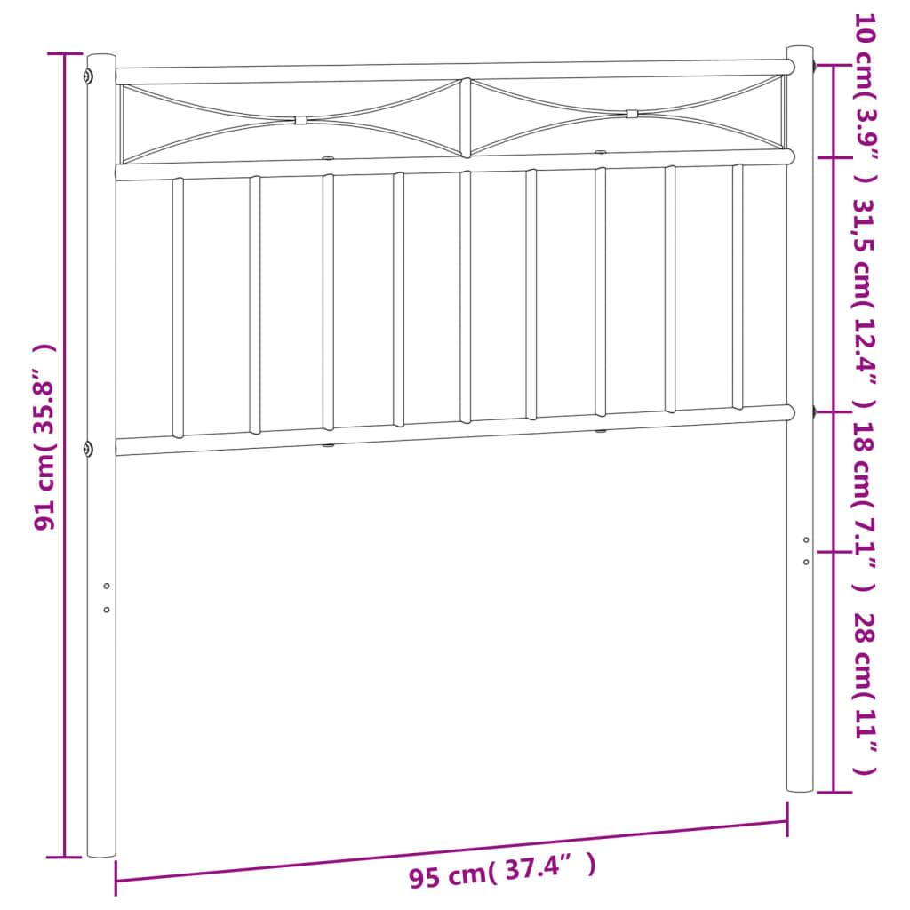 Metal Replace Headboard White 90 cm