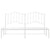 Metal Bed Frame without Mattress with Headboard White 183x203 cm King