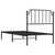Metal Bed Frame without Mattress with Headboard Black 90x190 cm