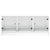 Coffee Table with Glass Doors White 102x50x42 cm