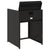 Garden Chairs with Cushions 4 pcs Black Poly Rattan