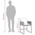 Garden Chairs with Cushions 4 pcs Light Grey Poly Rattan
