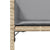 Garden Chairs with Cushions 4 pcs Mix Beige Poly Rattan