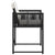 Garden Chairs with Cushions 4 pcs Black Poly Rattan
