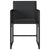 Garden Chairs with Cushions 4 pcs Black Poly Rattan