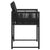 Garden Chairs with Cushions 4 pcs Black Poly Rattan