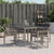 Garden Chairs with Cushions 4 pcs Grey Poly Rattan