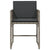 Garden Chairs with Cushions 4 pcs Grey Poly Rattan