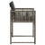 Garden Chairs with Cushions 4 pcs Grey Poly Rattan