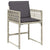 Garden Chairs with Cushions 4 pcs Light Grey Poly Rattan