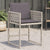 Garden Chairs with Cushions 4 pcs Light Grey Poly Rattan