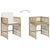 Garden Chairs with Cushions 4 pcs Beige Poly Rattan