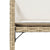 Garden Chairs with Cushions 4 pcs Beige Poly Rattan