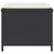 Garden Stools with Cushions 4 pcs Black 41x41x36 cm Poly Rattan