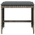 Garden Stools with Cushions 4 pcs Grey 41x41x36 cm Poly Rattan