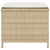 Garden Stools with Cushions 4 pcs Beige 41x41x36 cm Poly Rattan