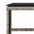 Garden Stools with Cushions 4 pcs Light Grey 41x41x36 cm Poly Rattan