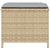 Garden Stools with Cushions 4 pcs Mix Beige 41x41x36 cm Poly Rattan