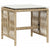 Garden Stools with Cushions 4 pcs Beige 41x41x36 cm Poly Rattan