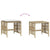 Garden Stools with Cushions 4 pcs Beige 41x41x36 cm Poly Rattan