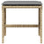 Garden Stools with Cushions 4 pcs Mix Beige 41x41x36 cm Poly Rattan