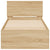 Bed Frame without Mattress with Headboard Sonoma Oak 90x190 cm