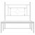 Metal Bed Frame without Mattress with Headboard White 90x190 cm