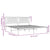 Metal Bed Frame without Mattress with Headboard Black 183x203 cm King