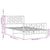 Metal Bed Frame without Mattress with Footboard Black 107x203 cm King Single