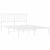 Metal Bed Frame without Mattress with Headboard White 135x190 cm