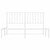 Metal Bed Frame without Mattress with Headboard White 135x190 cm