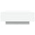 Coffee Table with LED Lights White 80x80x31 cm