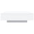 Coffee Table with LED Lights White 100x100x31 cm