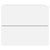 Wall-mounted Bedside Cabinet with LED Lights White