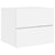 Wall-mounted Bedside Cabinets with LED Lights 2 pcs White