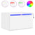 Wall-mounted Bedside Cabinets with LED Lights 2 pcs White