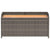 Storage Bench Grey 100x50x52 cm Poly Rattan and Acacia Wood