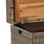 Storage Bench Grey 100x50x52 cm Poly Rattan and Acacia Wood