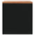 Garden Storage Box Black 110x50x54 cm Poly Rattan Acacia Wood