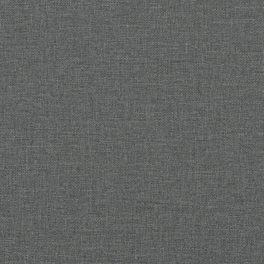 Bed Frame "Dover" Dark Grey 90x190 cm Fabric