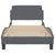 Bed Frame "Dover" Dark Grey 90x190 cm Velvet
