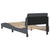 Bed Frame "Dover" Dark Grey 90x190 cm Velvet
