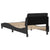 Bed Frame with Headboard "Dover" Black 90x190 cm Velvet