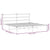Metal Bed Frame without Mattress with Headboard Black 183x203 cm King