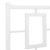 Metal Bed Frame without Mattress with Headboard White 135x190 cm