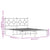 Metal Bed Frame without Mattress with Headboard Black 135x190 cm