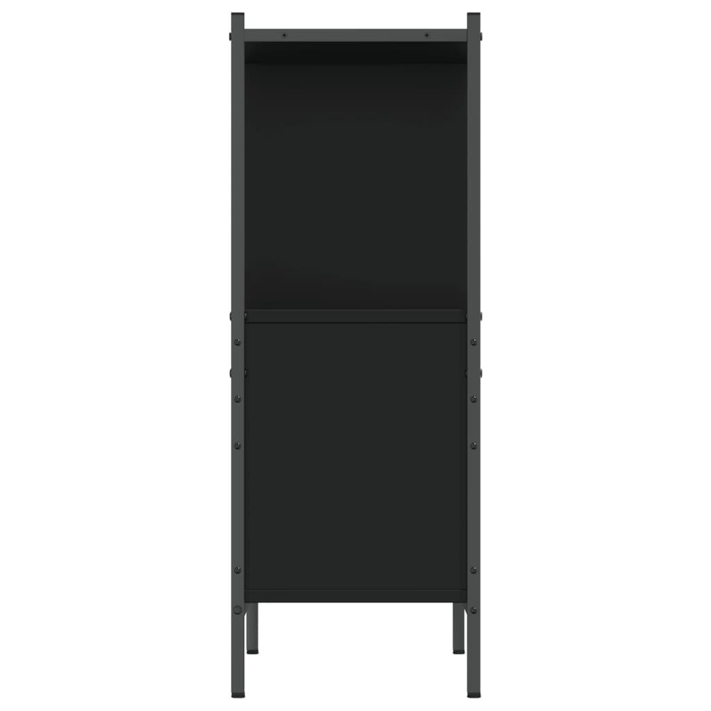 Bookcase Black 72x28x77.5 cm Engineered Wood