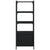 Bookcase 3-Tier Black 41x30x109.5 cm Engineered Wood