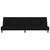 2-Seater Sofa Bed with Two Pillows Black Velvet