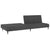 2-Seater Sofa Bed Dark Grey Velvet